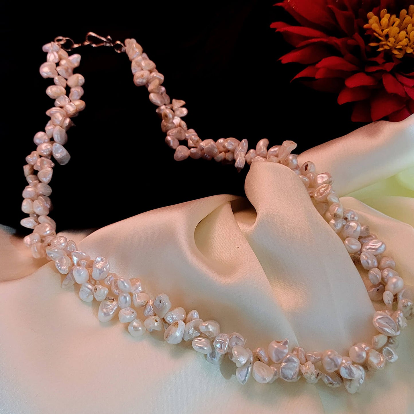 Aubree Fresh Water Pearl Bunch Necklace