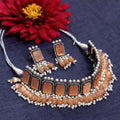 Elaina Choker Necklace Set With Dori