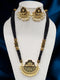 Imeora Designer Black Multiline Necklace Set With Handmade Dori