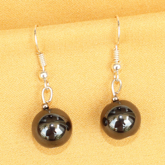 Imeora Black Hematite Natural  Stone Earrings