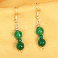 Imeora Green Agate Earrings