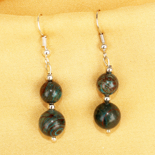 Imeora Chrysocolla Natural Stone Earrings