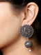 Imeora  Stud With Peacock And Ball Hanging Earrings