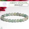 Certified Green Angelite 8mm Natural Stone Bracelet
