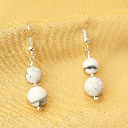 Imeora Howlite Natural Stone Earrings