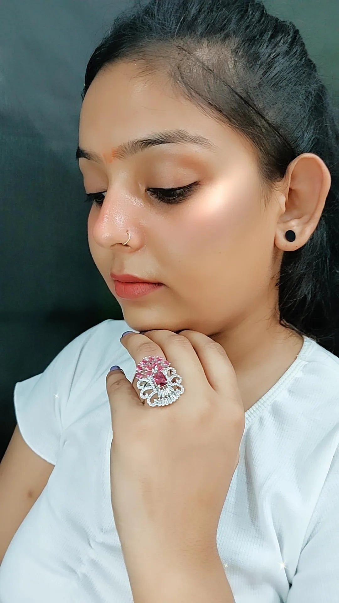 Sarah Cocktail Adjustable Ring