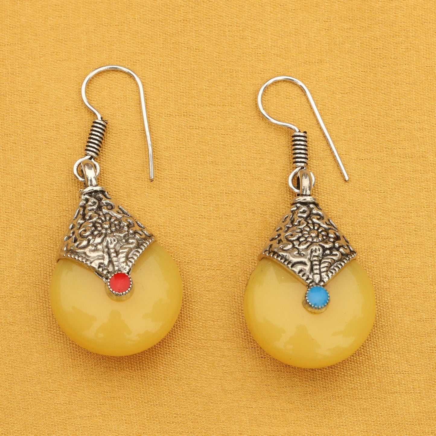 Imeora  Yellow Drop Earrings