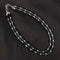 Imeora Exclusive Double Line Black Onyx And Real Pearl Necklace