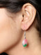 Imeora Light Multicolor Oval Shape Earrings
