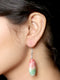 Imeora Light Multicolor Oval Shape Earrings