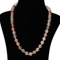 Imeora Hand Knotted Multi Cherry 10mm Natural Stone Necklace