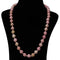 Imeora Hand Knotted Rhodochrosite 10mm Natural Stone Necklace