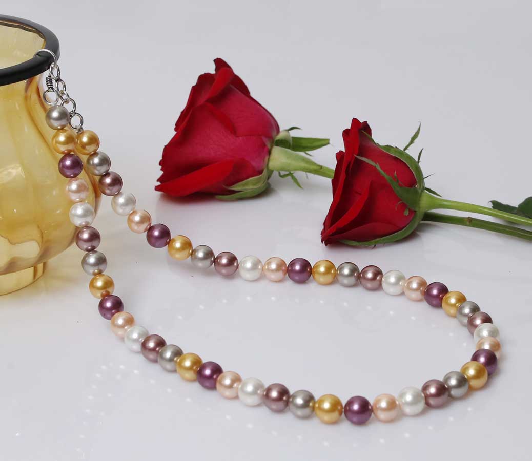 Multicolor Pearl Necklace