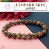 Certified Leopard Skin Jasper 8mm Natural Stone Bracelet