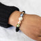 Multicolor Shell Pearls Bracelet With 8mm Black Beads