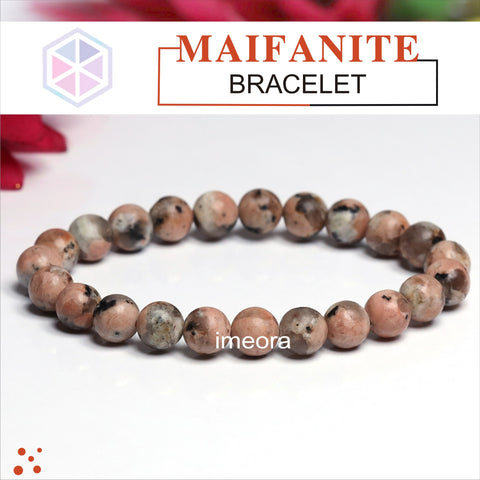 Certified Maifanite 8mm Natural Stone Bracelet