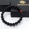 Certified Lava Natural Stone 8mm Bracelet With Mahogany