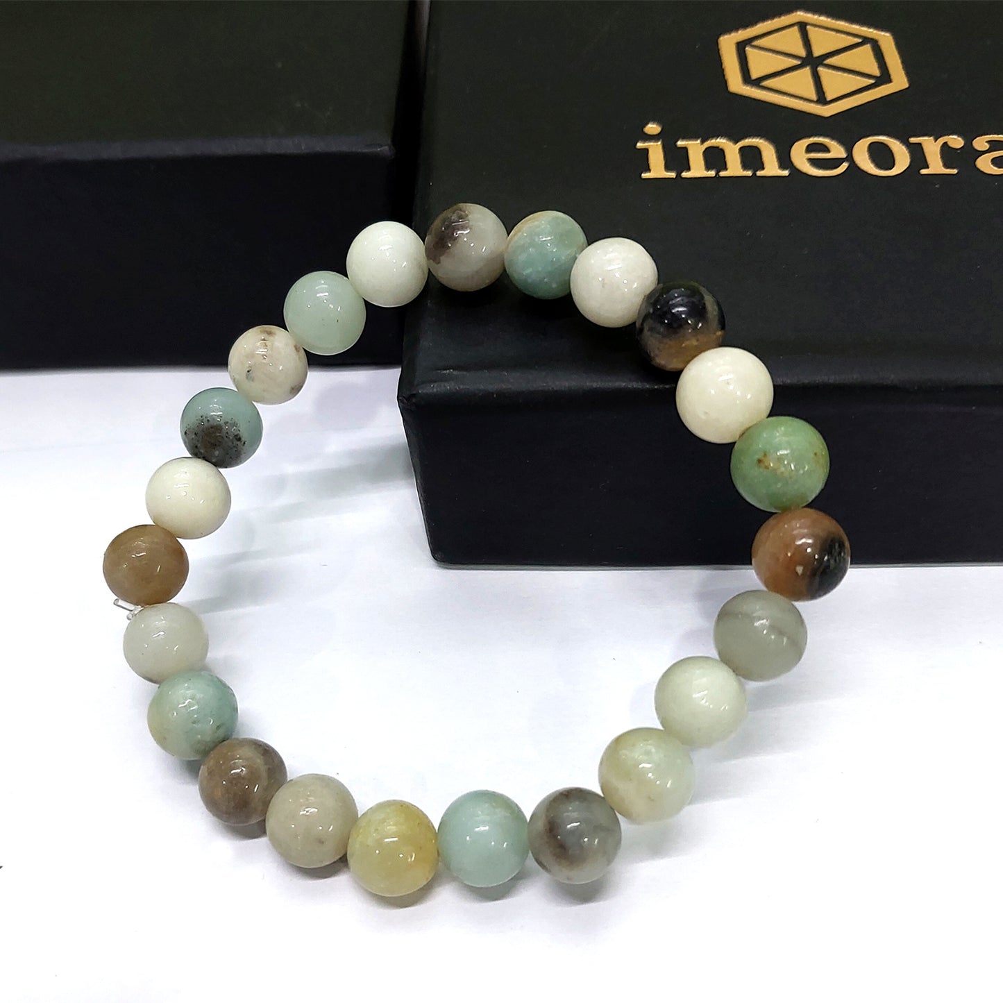 Certified Multi Amazonite 8mm Natural Stone Bracelet