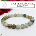 Certified Multi Amazonite 8mm Natural Stone Bracelet
