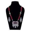 Imeora Exclusive Designer Red  Long Necklace Set