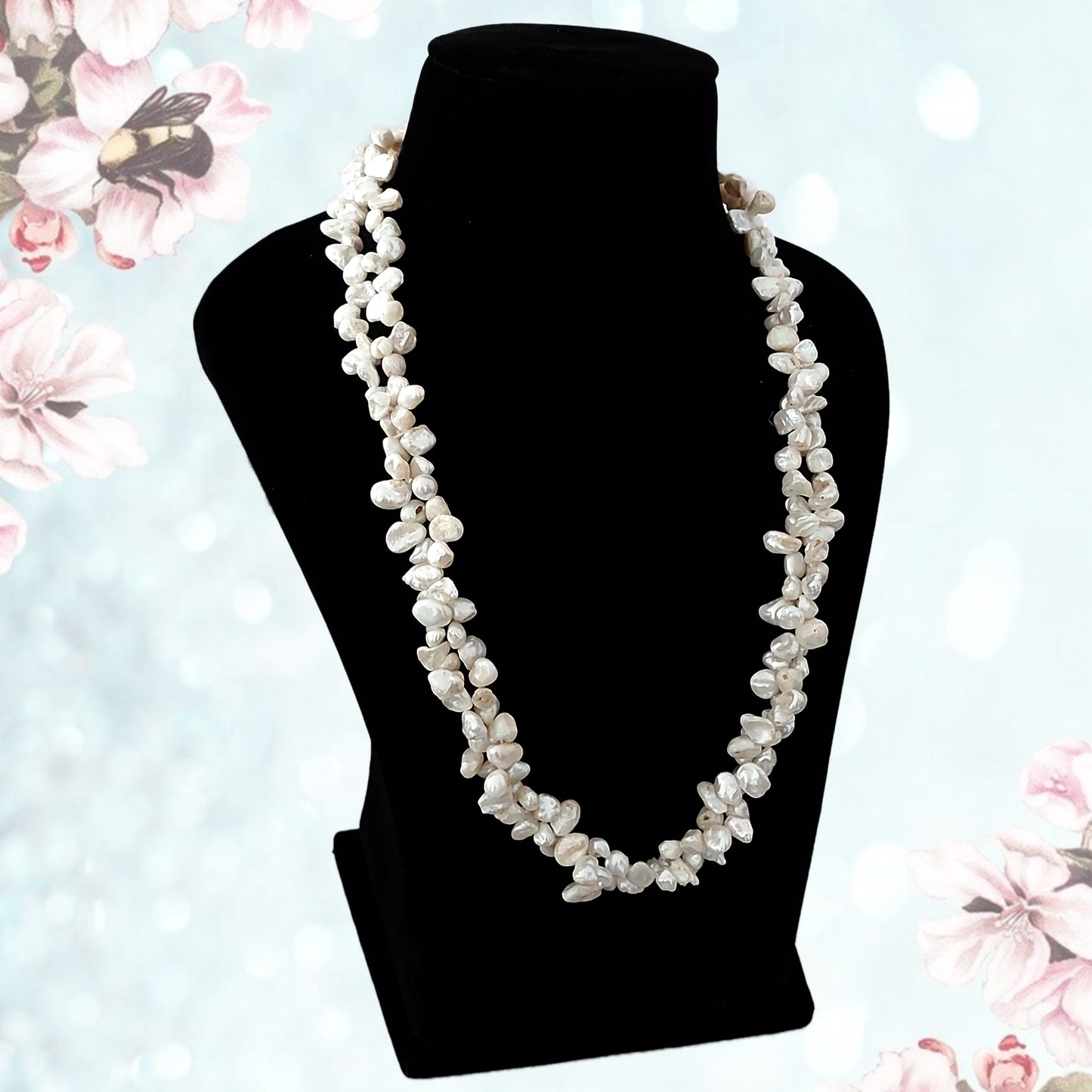 Aubree Fresh Water Pearl Bunch Necklace