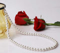 Imeora White 8mm Shell Pearl Necklace