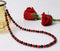 Imeora Red Shell And Multi Black 8mm Shell Pearl Necklace With Red Studs