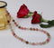 Imeora Hand Knotted Multi Cherry 10mm Natural Stone Necklace