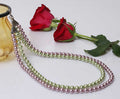 Green Peach Pearl Necklace