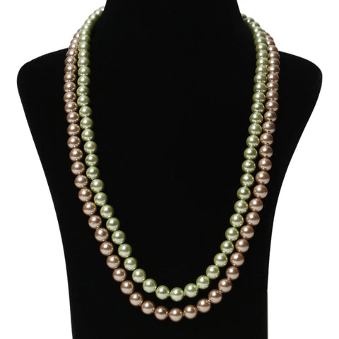 Green Chocolate Pearl Necklace