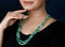 Imeora Exclusive Double Multi Light Green Onyx And Pearl Necklace