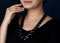 Imeora Exclusive Double Multi Black Onyx And Pearl Necklace