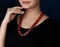 Imeora Exclusive Double Multi Brown Onyx And Pearl Necklace