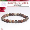 Certified Porcelain Jasper 8mm Natural Stone Bracelet
