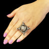925 Silver Antique Look Adjustable Ring