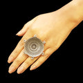 925 Silver Antique Look Tribal Ring