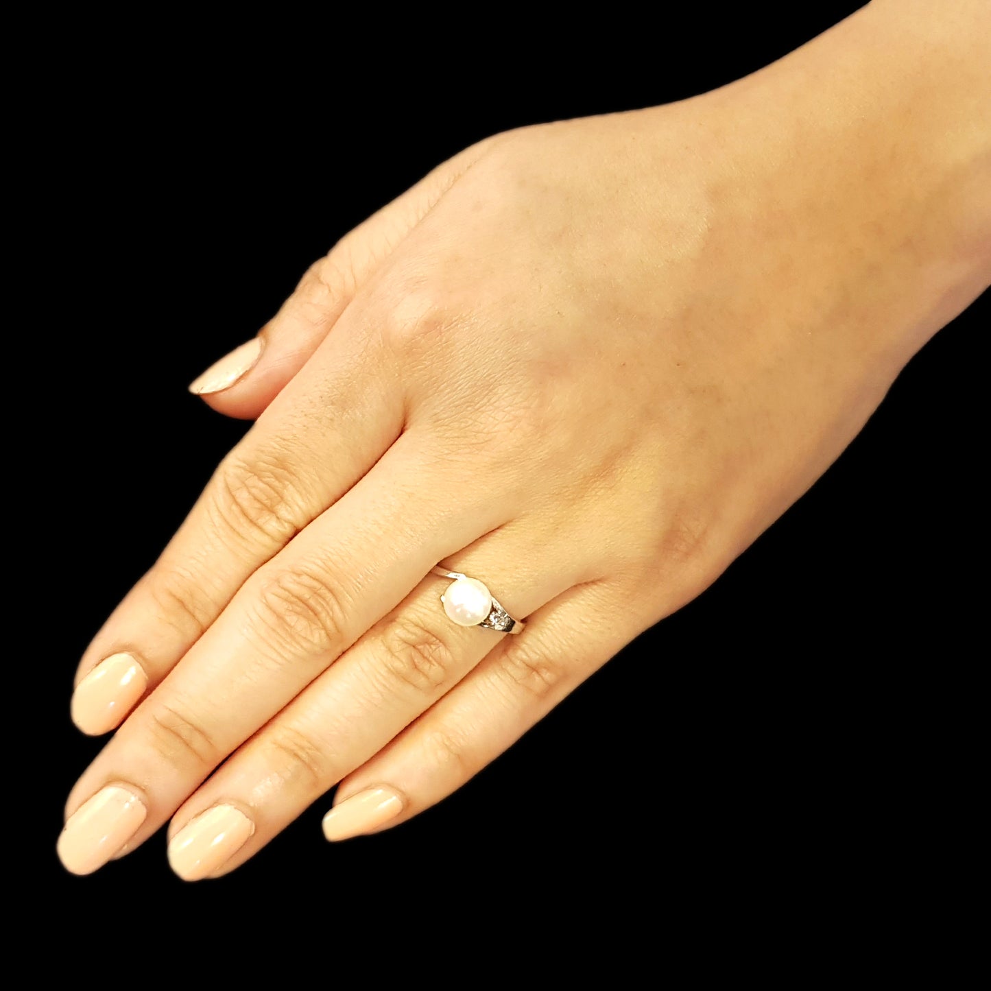 Imeora Real Pearl Adjustable Ring