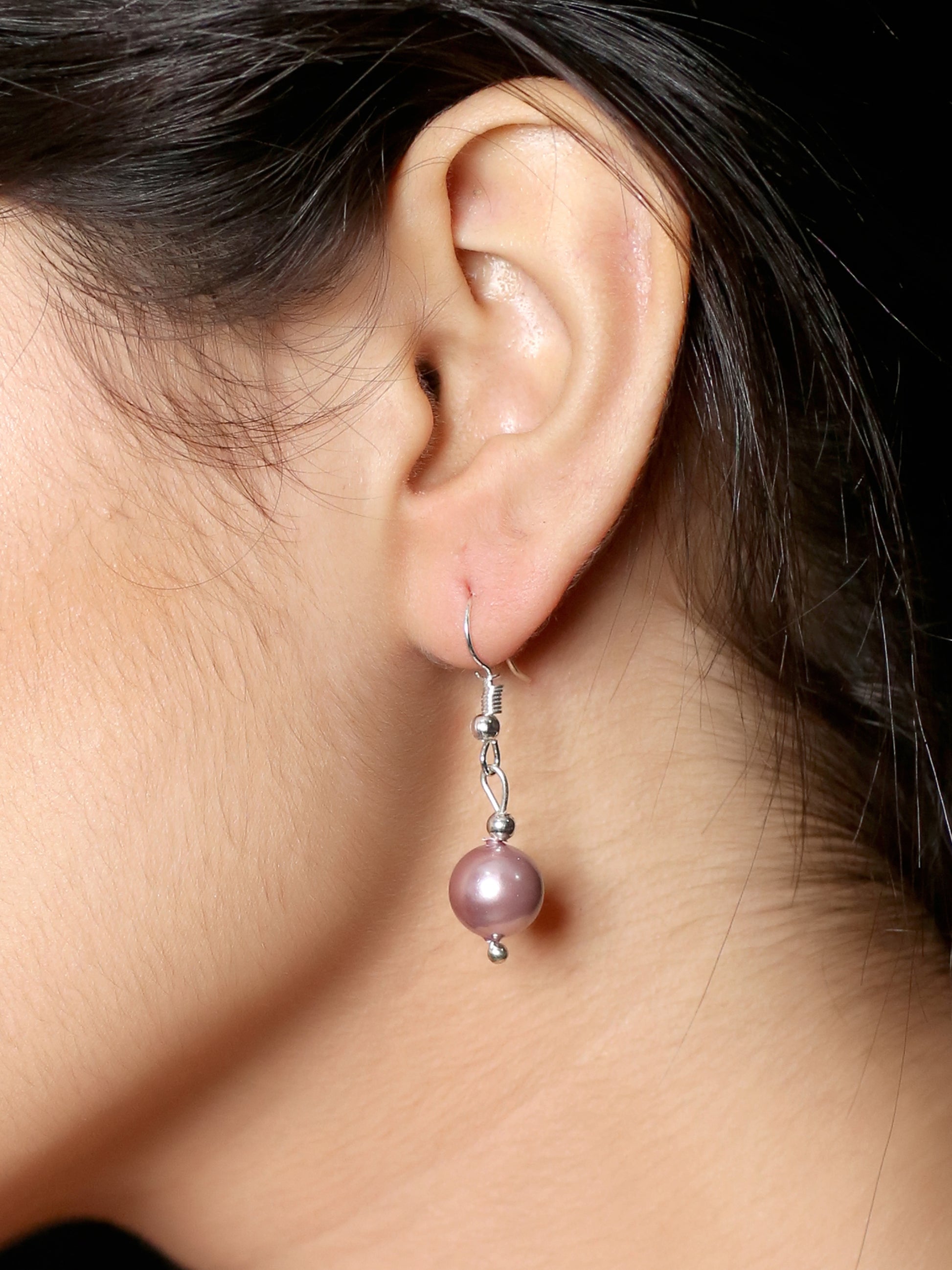 Peach Pearl Earrings