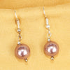 Imeora 10mm Metallic Peach Shell Pearl Earrings