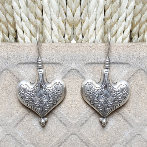 925 Silver Heart Shape Earrings