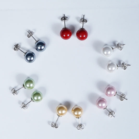 Imeora 6 Colors Pearl Studs Combo