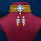 Imeora Designer Mustard Choker Necklace Set With Handmade Dori