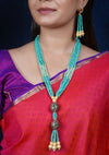Imeora Designer Turquoise Multiline Necklace Set
