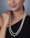 Imeora Multicolor 8mm Double Line Shell Pearl Necklace
