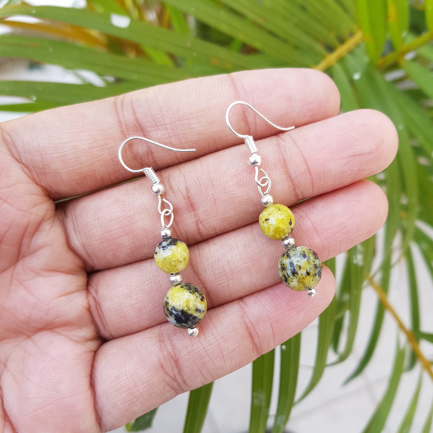 Imeora Serpentine Natural Stone Earrings