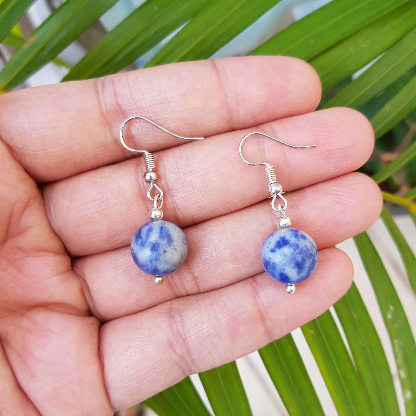 Imeora Sodalite 12mm Natural Stone Earrings