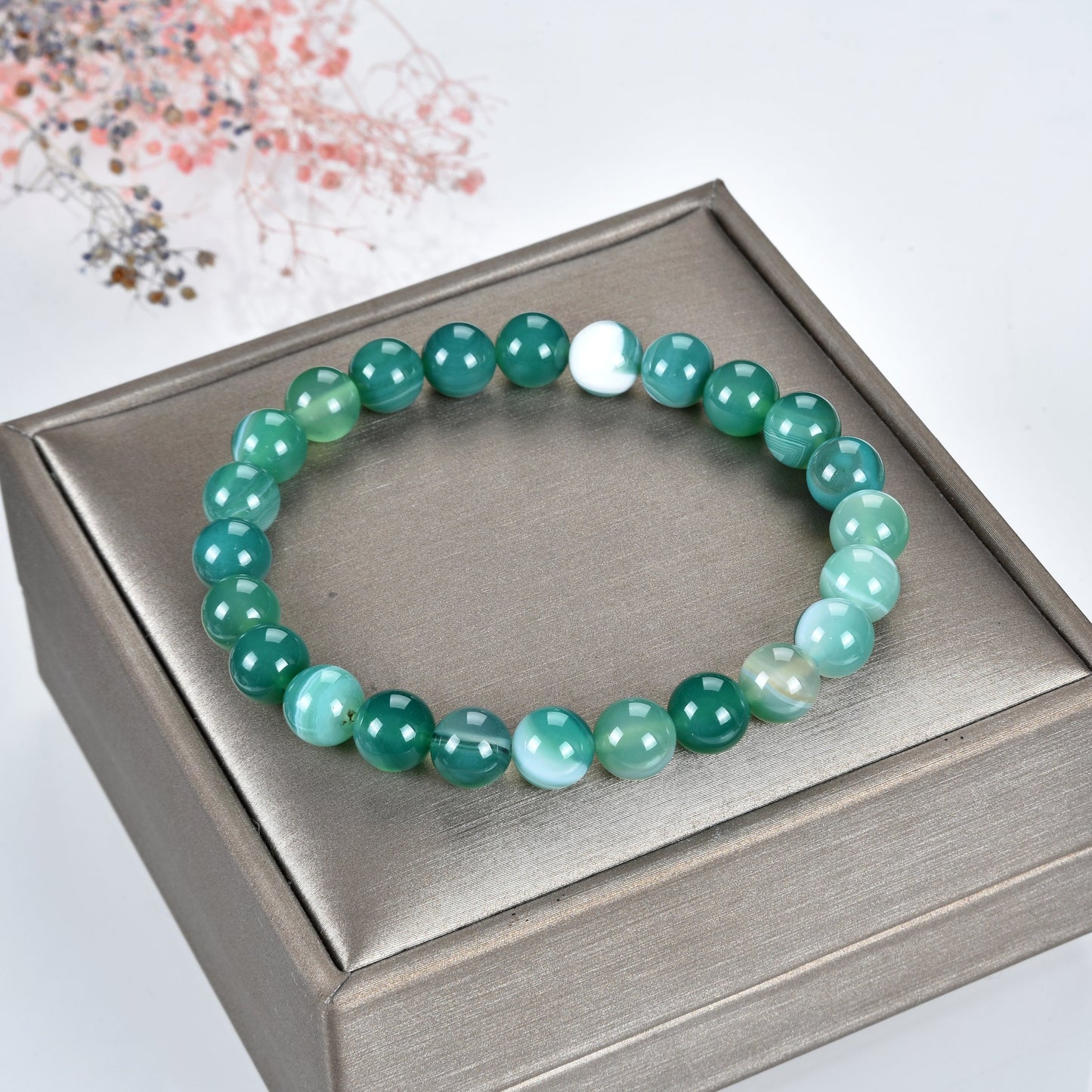 Green Agate 8mm Bracelet