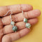 Imeora Hand Knotted Tree Agate 10mm Natural Stone Necklace With Earrings