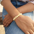 Certified Yellow Calcite 8mm Natural Stone Bracelet
