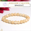 Certified Yellow Calcite 8mm Natural Stone Bracelet